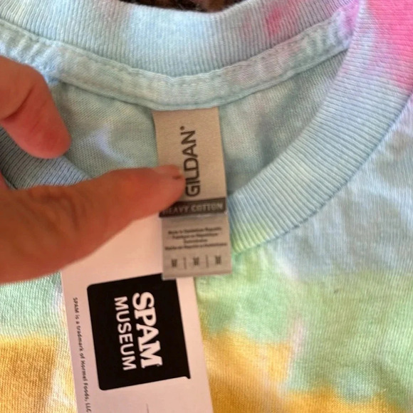 Spam pastel tie dye t shirt size medium NWT from Spam Museum in Austin MN - Picture 5 of 7